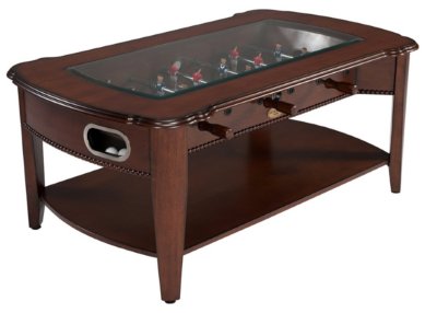 THE MAXWELL 2 in 1 GAME TABLE~FOOSBALL & COFFEE TABLE in WALNUT~BERNER BILLIARDS