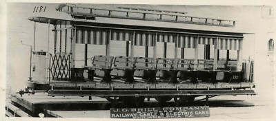 7DD700E RP 1900s/1940s? CENTRAL RAILWAY BALTIMORE BENCH CAR #132 MD