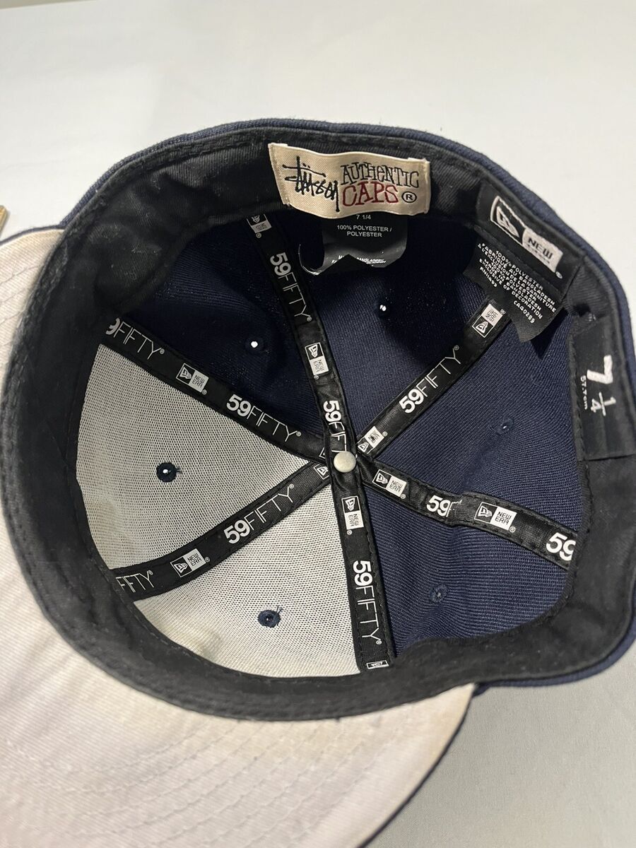 Stussy S 59Fifty New Era Fitted Cap Size 7 1/4 Navy Blue Stussy S 59Fifty New Era Fitted Cap Size 7 1/4 Navy Blue