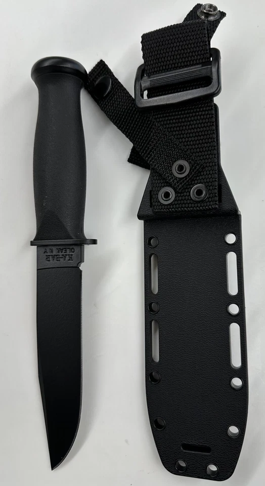 KA-BAR #2221 MARCA 1 NEGRO EE. UU. CUCHILLO UTILITARIO DE LUCHA con FUNDA RÍGIDA Foto 2 de 2