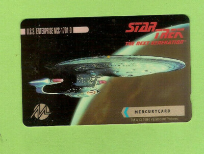 D429. 1995 STAR TREK NEXT GENERATION PHONECARD - USS ENTERPRISE | eBay