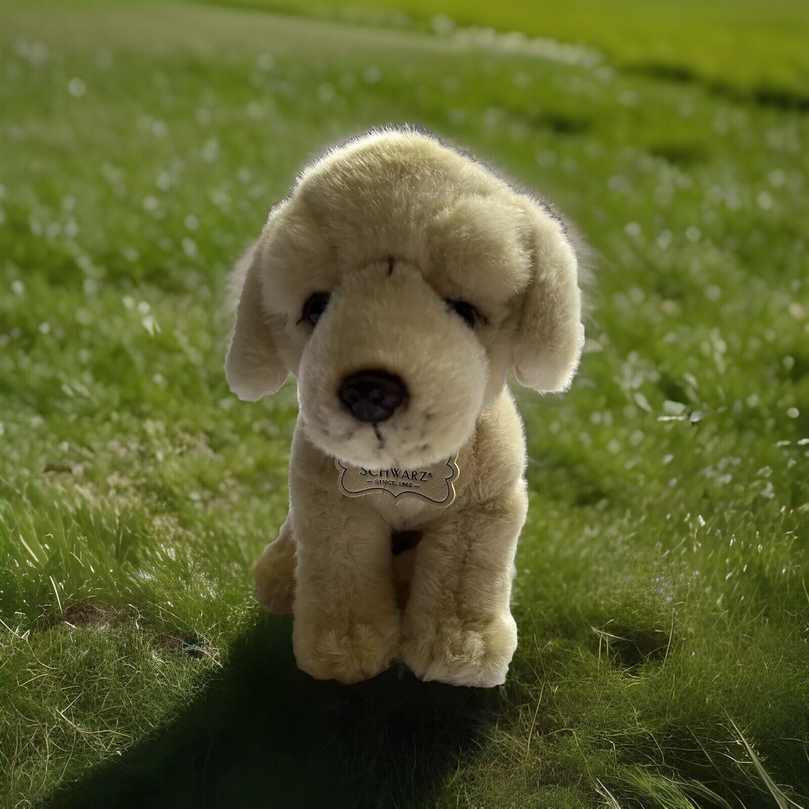 FAO Schwarz Plush Dog Puppy Golden Labrador  Retriever Toy Holiday Gift