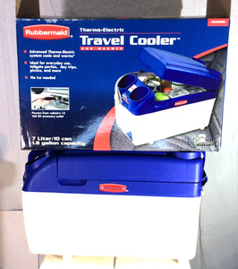 Rubbermaid Thermo Electric Cooler Warmer VEC206RB 12V Travel Trucker - Tested
