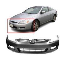 Front Bumper Cover For 2003-2005 Honda Accord Coupe Ex W Fog Light Holes