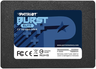 Patriot Burst Elite 120GB Internal SSD - SATA 3 2.5'' - Solid State Drive - PBE12