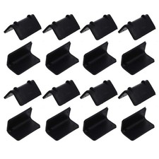 100 Pcs Black Plastic Corner Protectors for Safe Packaging - 2.16" X 1.18" X ...