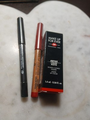 Make Up For Ever Aqua XL Eye Pencil - M -10 Black, 105 Liquid Matte, Red Pencil