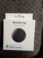 Rexzol Wireless Tag Black 2PC Compatible with Apple Find My Phone