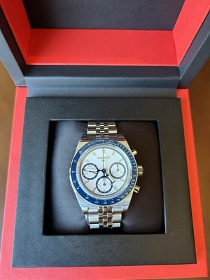 Tissot PR516 Automatic Chronograph 41mm Blue-White Men's Watch T1494621101100