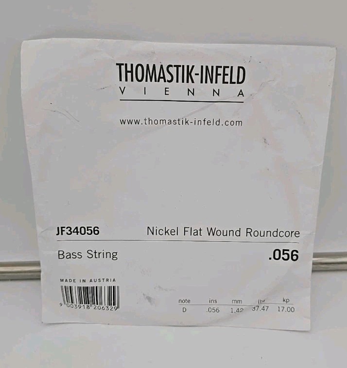 Bass Strings Thomastik-Infeld JF34056 Nickel Wound .056 D Note Jazz  New