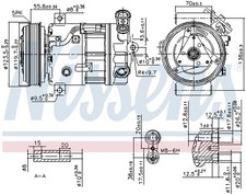 NISSENS 89577 Kompressor, Klimaanlage für FIAT,OPEL,VAUXHALL