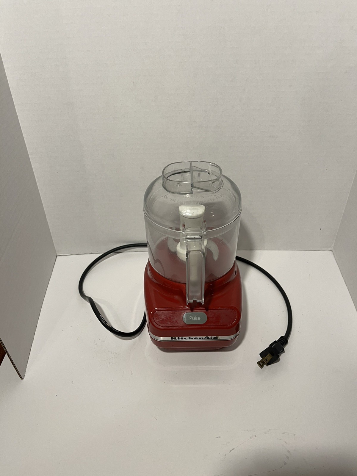 KitchenAid Chef's Chopper KFC3100ER2 3 Cup Food Processor Red Works Great