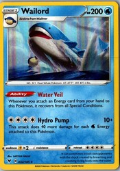 Wailord 032/185 Holo Rare Vivid Voltage Pokemon Card