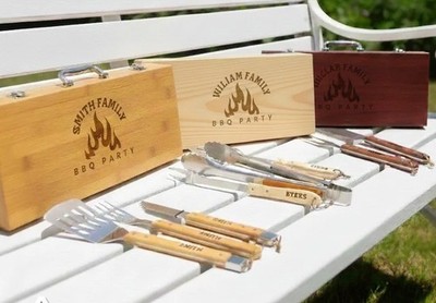 Estuche para BBQ con Grabado Laser.
