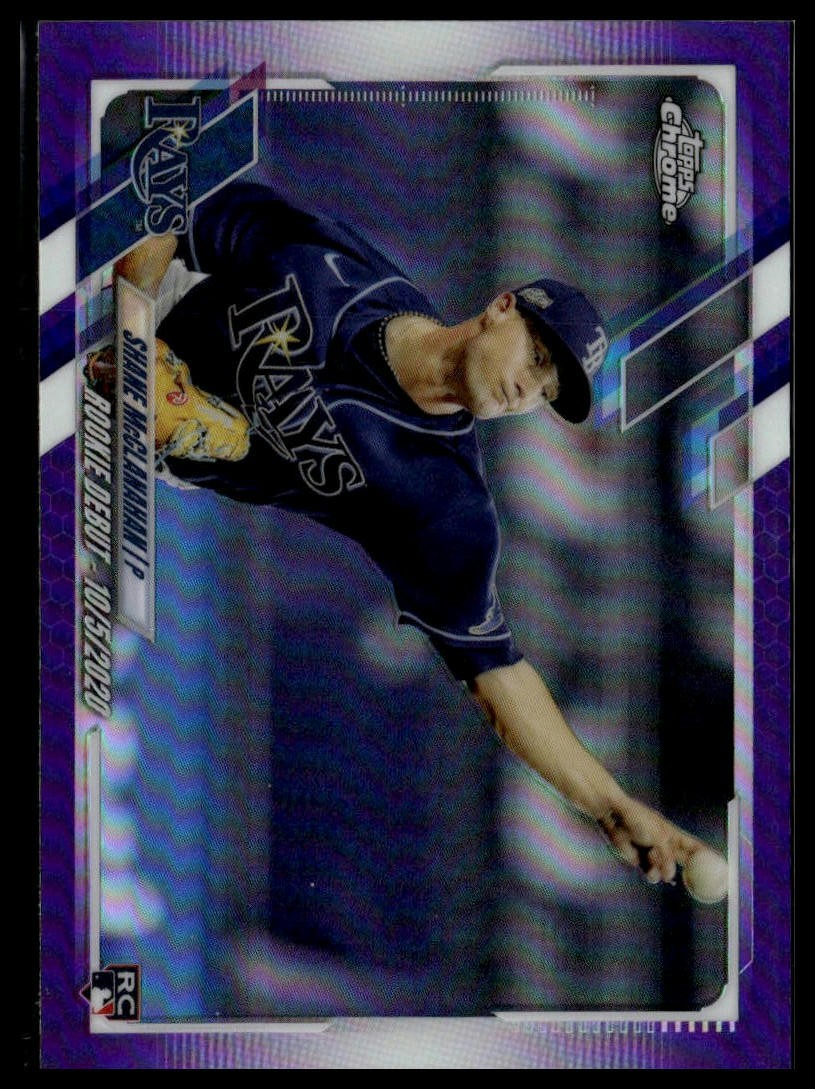 2021 Topps Chrome Update #USC85 Shane McClanahan Purple Refractor RC