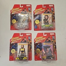 Marvel Johnny Lightning Car Lot Wolverine Rogue Angel Jean Grey 50401 50117