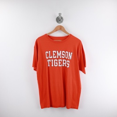 Clemson Tiger Herren T-Shirt XL Orange Res Oak Logo Print Große Brust