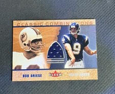 2002 Drew Brees Authentic Game Worn Jersey 2nd Year Fleer Classic Combinations