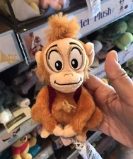 NEW Authentic Disney  Aladdin Abu Monkey Magnetic Shoulder Pal Plush doll