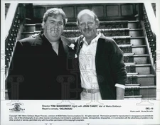 1991 Press Photo Director Tom Mankiewicz With John Candy - DFPG35885