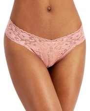 I.N.C. International Concepts Lace Thong Underwear Lingerie - Ash Rose - S