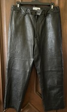 Bagatelle Black Leather Pants 100 Genuine Leather Women's Size 10 Lined