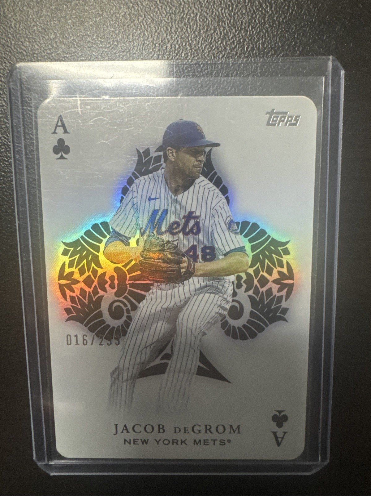 2023 Topps Series 1 #AA-8 Jacob deGrom Black  /299 All Aces - New York Mets
