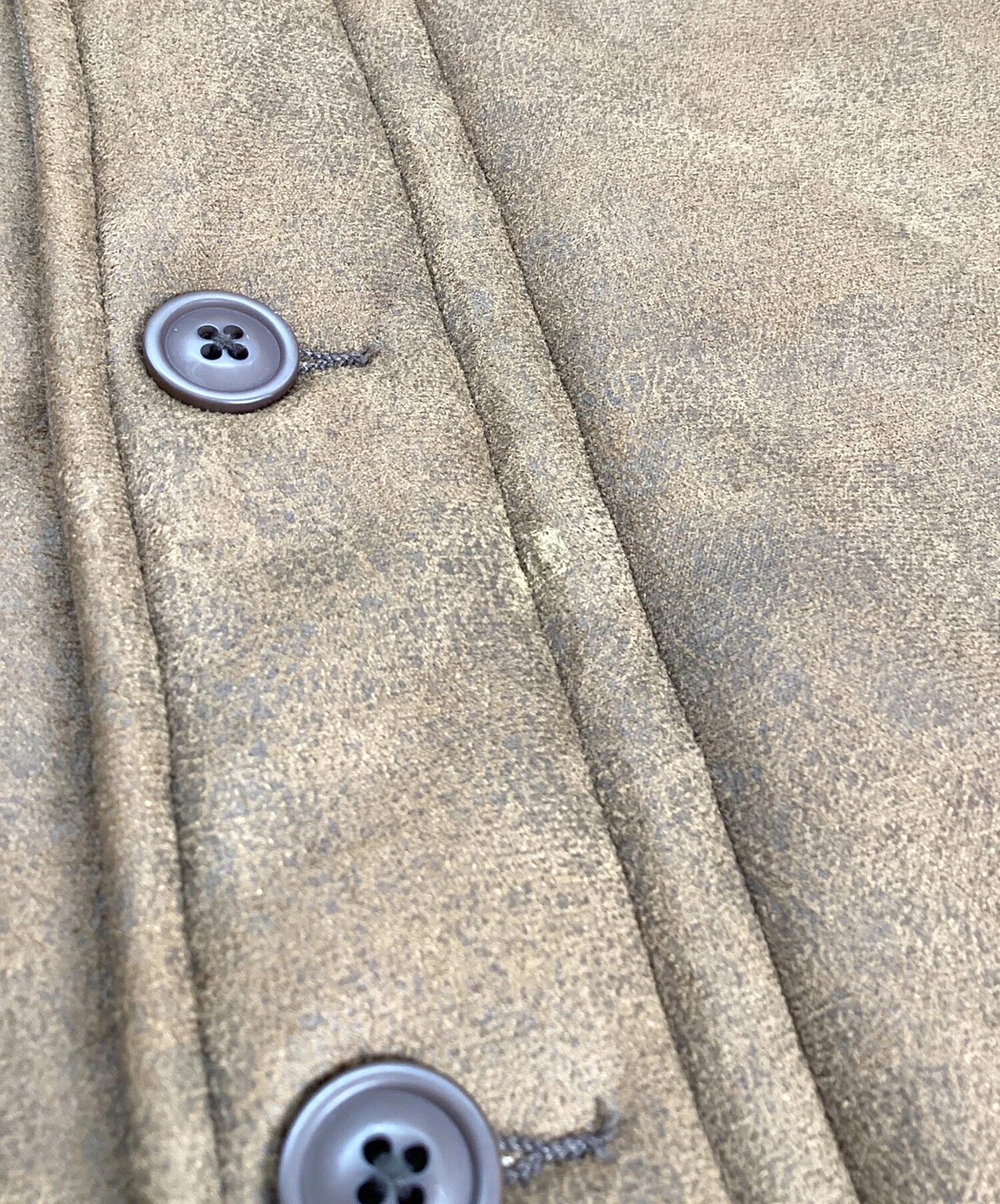 HOUSTON Leather Mouton Jacket Men's Size L Brown - product detail image 9