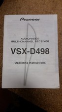 Pioneer VSX-D498 Receiver Owners Manual