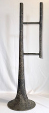 Vintage Antique Trombone Brass Slide Instrument for Restoration PHILA Parts