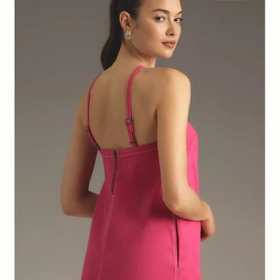 slim fit dress slacks Mallorie Halter Mini Dress Red main image 0