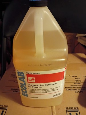 Ecolab TRUPOWER Dishmachine Detergent All Purpose, 1 GAL. Brand New!