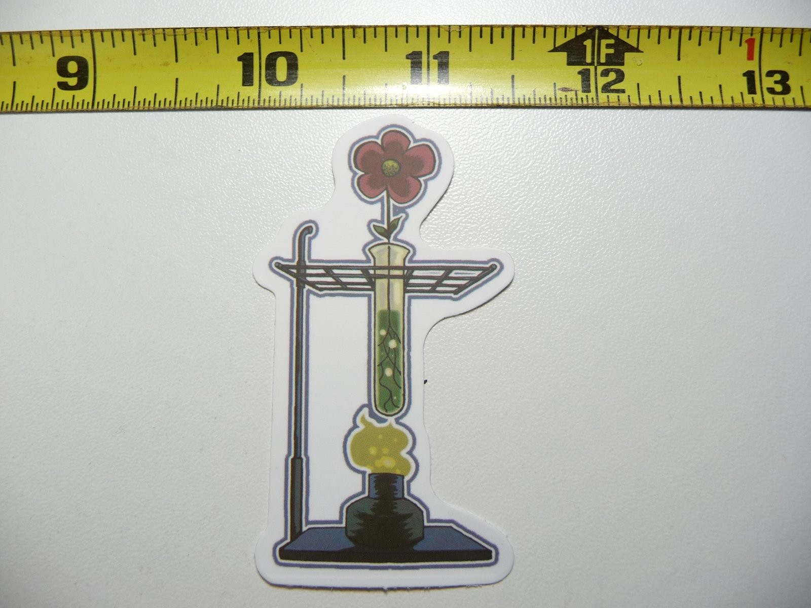 Chemistry Flame Vial Reaction Decal Sticker for Science Teachers