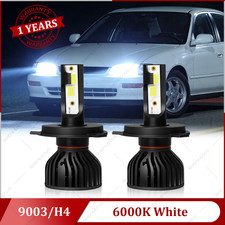 For Toyota Corolla 1998-2000 2X H4 9003 Front LED Headlight Bulbs high low Beam