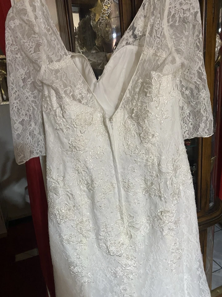 Vestido de novia blanco talla 12/14 Foto 2 de 4