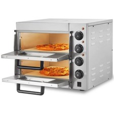 Commercial Pizza Oven Countertop Electric 14" Stainless Steel Pizza Maker 662°F