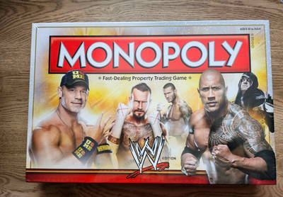 WWE Monopoly Brettspiel USAopoly 2014 John Cena The Rock Neu Sealed