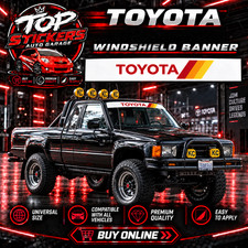 Toyota Racing Windshield Graphics Vinyl Sticker