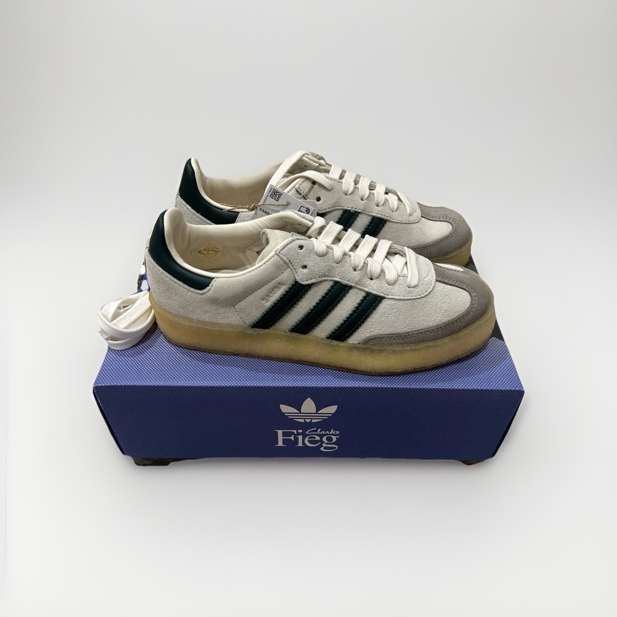 Size 9.5 - Ronnie Fieg x Clarks x adidas 8th Street Samba Chalk 