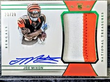 💥2017 National Treasures Rookie Patch Auto Green RPA JOE MIXON Jersey # /28 NFL
