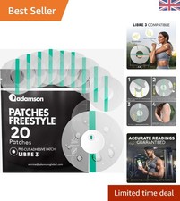 20 Waterproof Freestyle Libre 3 Sensor Covers - Easy Peel & Stick Patches