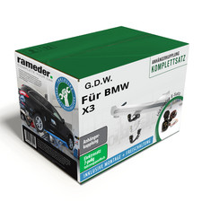 G.D.W. Anhängerkupplung abnehmbar & 7poliger TowTec E-Satz für BMW X3 24- AHK