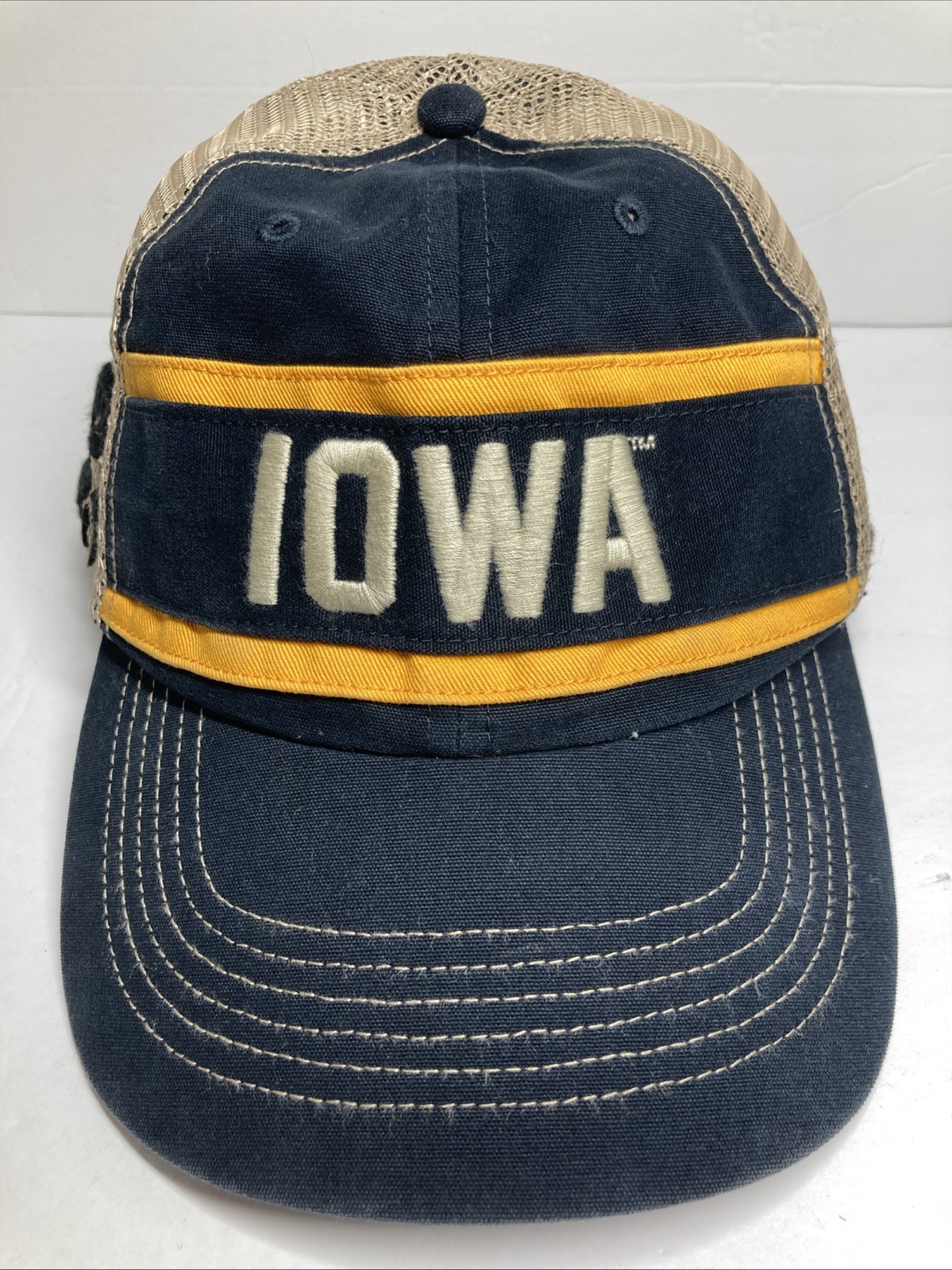 Iowa Hawkeyes NCAA Adjustable Snapback Cap Blue Embroidered 47 Brand Mens