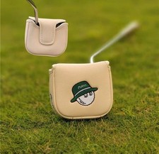 New 1 Square Malbon Putter Cover Mallet Magnetic Type Off White