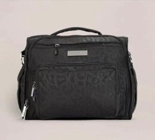 JuJuBe BFF Black Animal Leopard Print Diaper Bag Polyester Backpack Shoulder