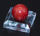 Vintage Glass Marble Small Red Brick Swirl M.F. Christensen? Akro? 0.55" ❤️-79 — photo 6