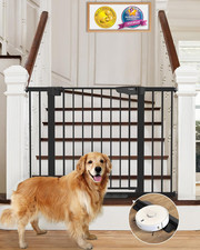 Cumbor 29.7-46" Baby Gate for Stairs, Mom'S Choice Awards Winner-Auto Close Dog
