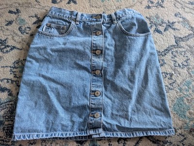 Vintage ESPRIT Sport Denim Mini Pencil Jean Skirt Size 9- Made in USA  1980s