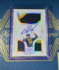 Paul Skenes 2025 Panini National Treasures Holo Silver Patch Auto /25 Pirates