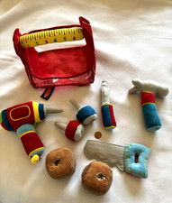 Melissa and Doug First Play Tool Box Set Soft Plush 18 month  Drill Saw Hammer 